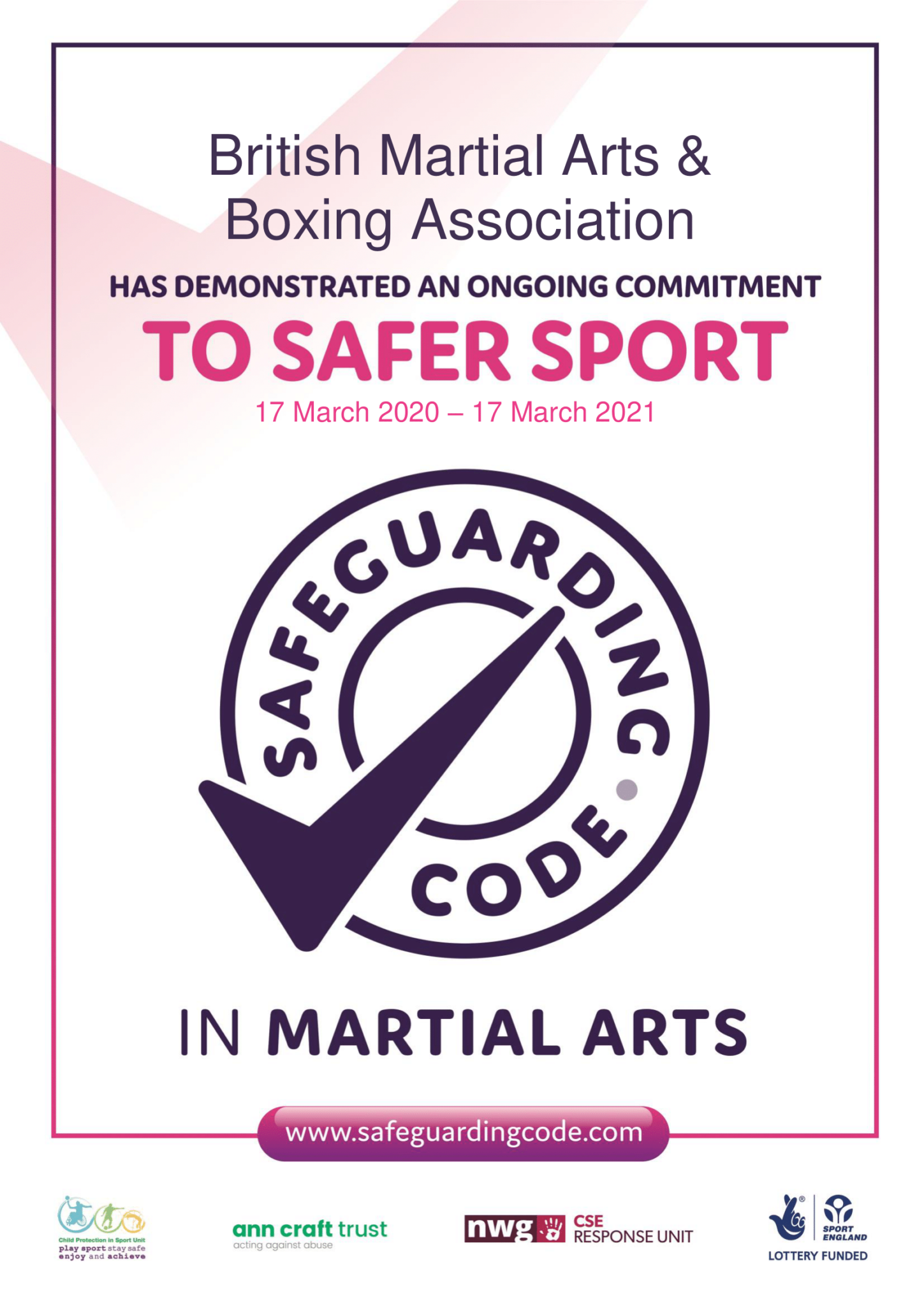 Martial Arts Safeguarding British Martial Arts & Boxing Association